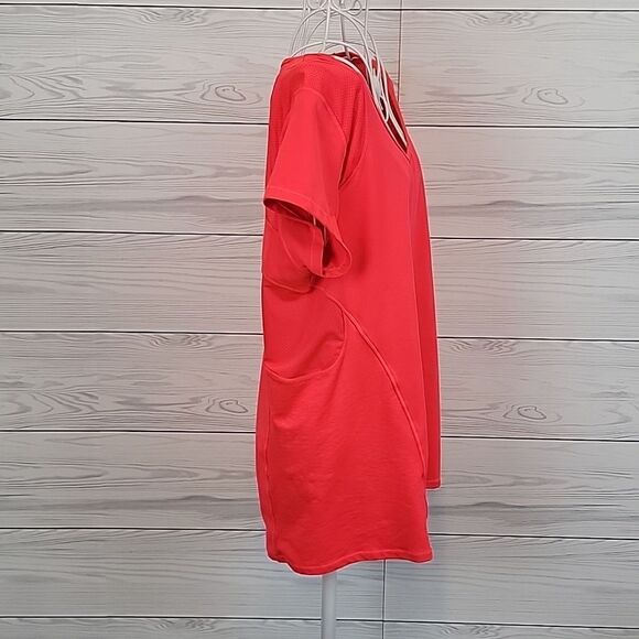 Jessica Simpson partial mesh pullover top - Orange red Women's Size 1X - Picture 5 of 11